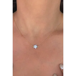 Altın  Renk  Yıldız Figürlü  Kolye