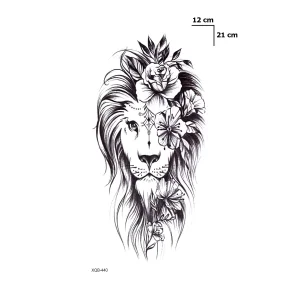 Aslan Dövme Geçici Tattoo