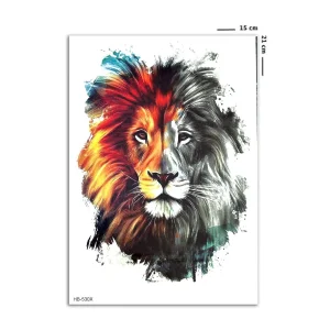 Aslan Geçici Dövme Tattoo