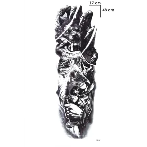 Aslan Kol Dövme Geçici Tattoo