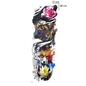 Aslan Ve Tilki Geçici Dövme Tattoo