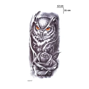 Baykuş Dövme Geçici Tattoo