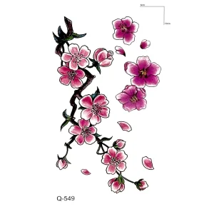 Çiçek Dalı Mini Dövme Geçici Tattoo