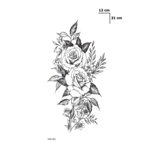 Çiçek Dövme Geçici Dövme Tattoo