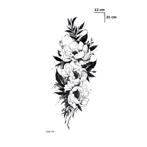 Çiçek Dövme Geçici Tattoo