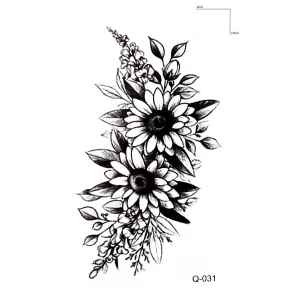 Çiçek Dövme Mini Geçici Dövme Tattoo