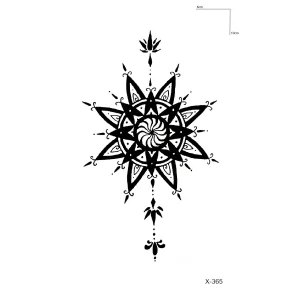 Çiçek Dövme Mini Geçici Dövme Tattoo