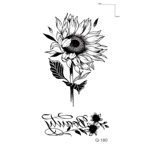 Çiçek Dövme Mini Geçici Dövme Tattoo