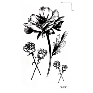 Çiçek Dövme Mini Geçici Dövme Tattoo