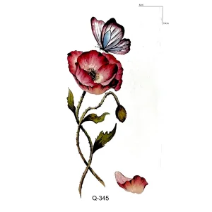 Çiçek Dövme Mini Geçici Dövme Tattoo