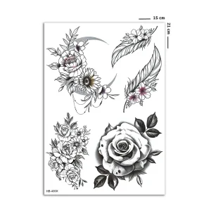 Çiçek Geçici Dövme Tattoo