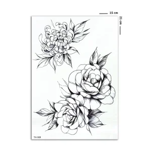 Çiçek Geçici Dövme Tattoo