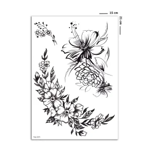 Çiçek Geçici Dövme Tattoo