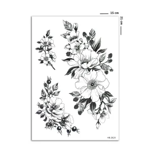 Çiçek Geçici Dövme Tattoo