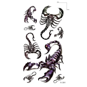 Çoklu Akrep Mini Geçici Tattoo