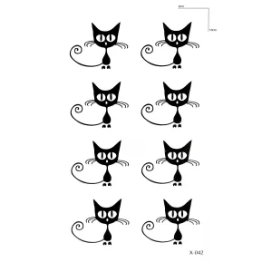 Çoklu Kedi Mini Geçici Dövme Tattoo