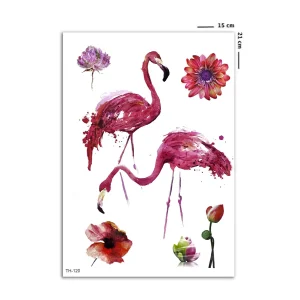 Flamingo Geçici Dövme Tattoo