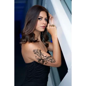Geçici Baykuş Dövme Tattoo