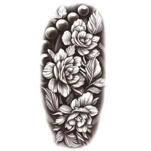 Geçici Çiçek Figürlü Dövme Tattoo