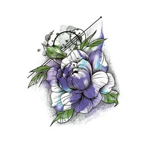 Geçici Çiçek Figürlü Dövme Tattoo