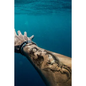 Geçici Deniz Kızı Dövme Tattoo
