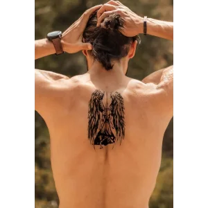 Geçici Kanatlı Savaşçı Dövme Tattoo