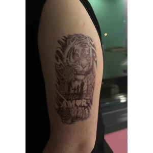 Geçici Kaplan Figürlü Dövme Tattoo