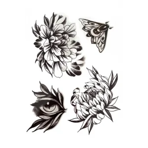 Geçici Karışık Figür Dövme Tattoo