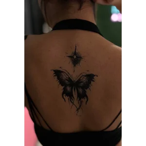 Geçici Kelebek Figürlü Dövme Tattoo
