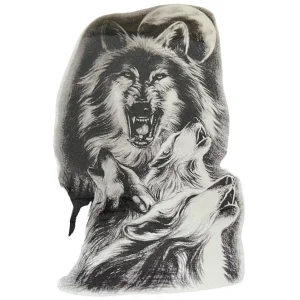 Geçici Kurt Figürlü Dövme Tattoo
