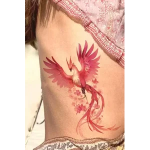 Geçici Kuş Figürlü Dövme Tattoo