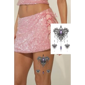 Geçici Lotus Figürlü Dövme Tattoo