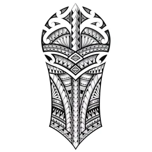 Geçici Maori Model Dövme Tattoo