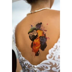 Geçici Papagan Dövme Tattoo