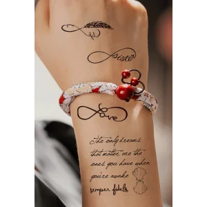 Gerçekçi Yazılı ve Sonsuzluk Dövme Tattoo