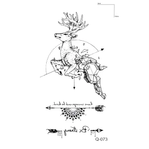Geyik Mini Geçici Dövme Tattoo