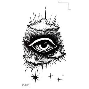 Göz Mini Dövme Geçici Tattoo