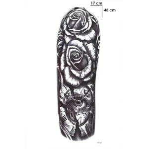 Gül Ve Göz Dövme Geçici Tattoo