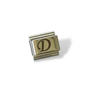 Gümüş Renk D Harf Çelik Nomination Charm (Tek)