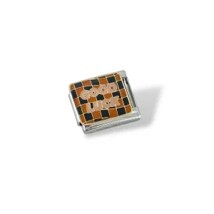 Gümüş Renk Good Luck Yazılı Çelik Nomination Charm (Tek)