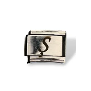 Gümüş Renk Ş Harf Çelik Nomination Charm (Tek)