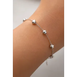 Gümüş   Renk Yıldız Figürlü   Bileklik