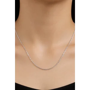 Gümüş  Renk Zincir Detaylı Xuping Kolye
