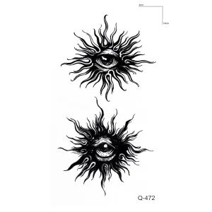 İkili Göz Mini Dövme Geçici Tattoo