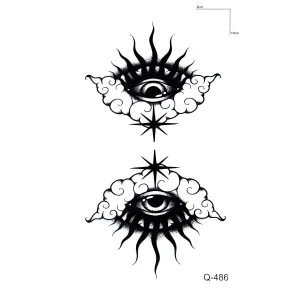 İkili Göz Mini Dövme Geçici Tattoo