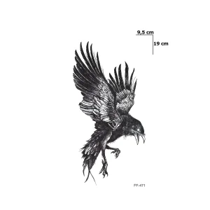 Karga Geçici Dövme Tattoo