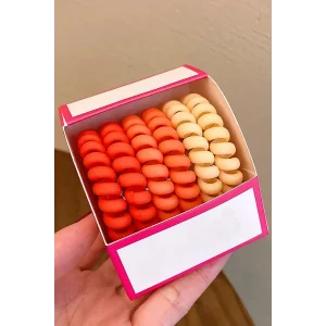 Karışık Renk 6lı Helezon Lastik Toka