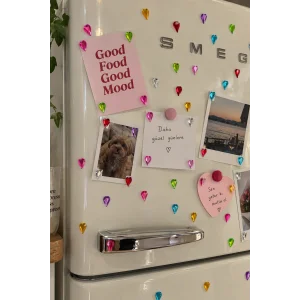 Karışık Renk Damla Figürlü Yapışkanlı Taş Sticker
