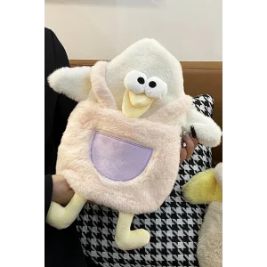 Karışık Renk Ördek Figürlü Peluş Sıcak Su Torbası