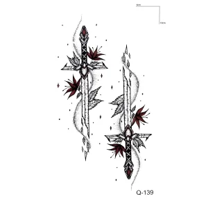 Kılıç Mini Dövme Geçici Tattoo